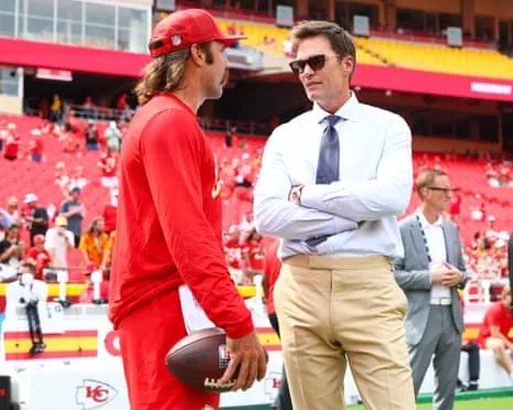 The seven-time Super Bowl champion draws fan criticism following being spotted in Vegas coaching booth
